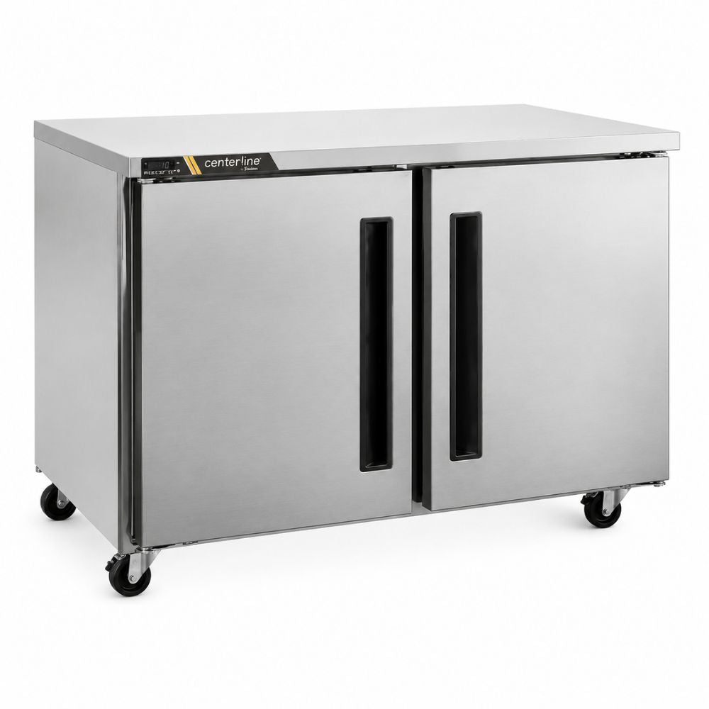CONGELADOR CENTERLINE CLUC-48F-SD-LR | Congelador Bajo Barra | 2 Puertas Sólidas | 13.28 Pies Cúbicos | Acero Inoxidable | Restaurante Cafetería Bar | Mesa de Trabajo Congeladora Congelador Bajo Mostrador Bajo Barra Conservador Acero Inoxidable Restaurante Cafetería Cocina Industrial Bar Cremería Hotel