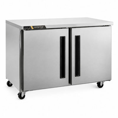 CONGELADOR CENTERLINE CLUC-48F-SD-LR | Congelador Bajo Barra | 2 Puertas Sólidas | 13.28 Pies Cúbicos | Acero Inoxidable | Restaurante Cafetería Bar | Mesa de Trabajo Congeladora Congelador Bajo Mostrador Bajo Barra Conservador Acero Inoxidable Restaurante Cafetería Cocina Industrial Bar Cremería Hotel