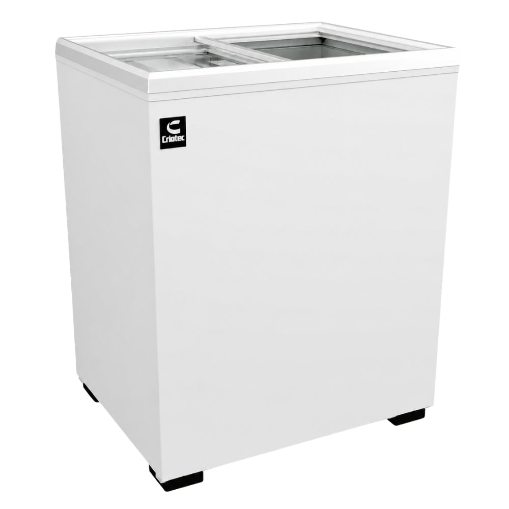 CONGELADOR CRIOTEC CCH-05 120400-1692 | Congelador Horizontal Paletero | 4.72 Pies cúbicos | 2 Puertas deslizables | Paleterías Neverías Heladerías Tiendas de abarrotes Minisúpers Tiendas de conveniencia Cremerías Dulcerías Tiendas de productos congelados Supermercados Misceláneas Cafeterías con venta de helados o productos fríos Tiendas de lácteos alimentos refrigerados.