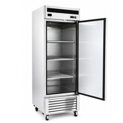 CONGELADOR CRT 200-001-013 CVC211P | Congelador Vertical | 21 Pies Cúbicos | 1 Puerta Sólida | Acero Inoxidable | Cocina Industrial Carnicería Restaurante Supermercado Tienda Abarrotes Cocina Restaurante Industrial Comedor Tienda de Convivencia Cremeria Carniceria Congelar