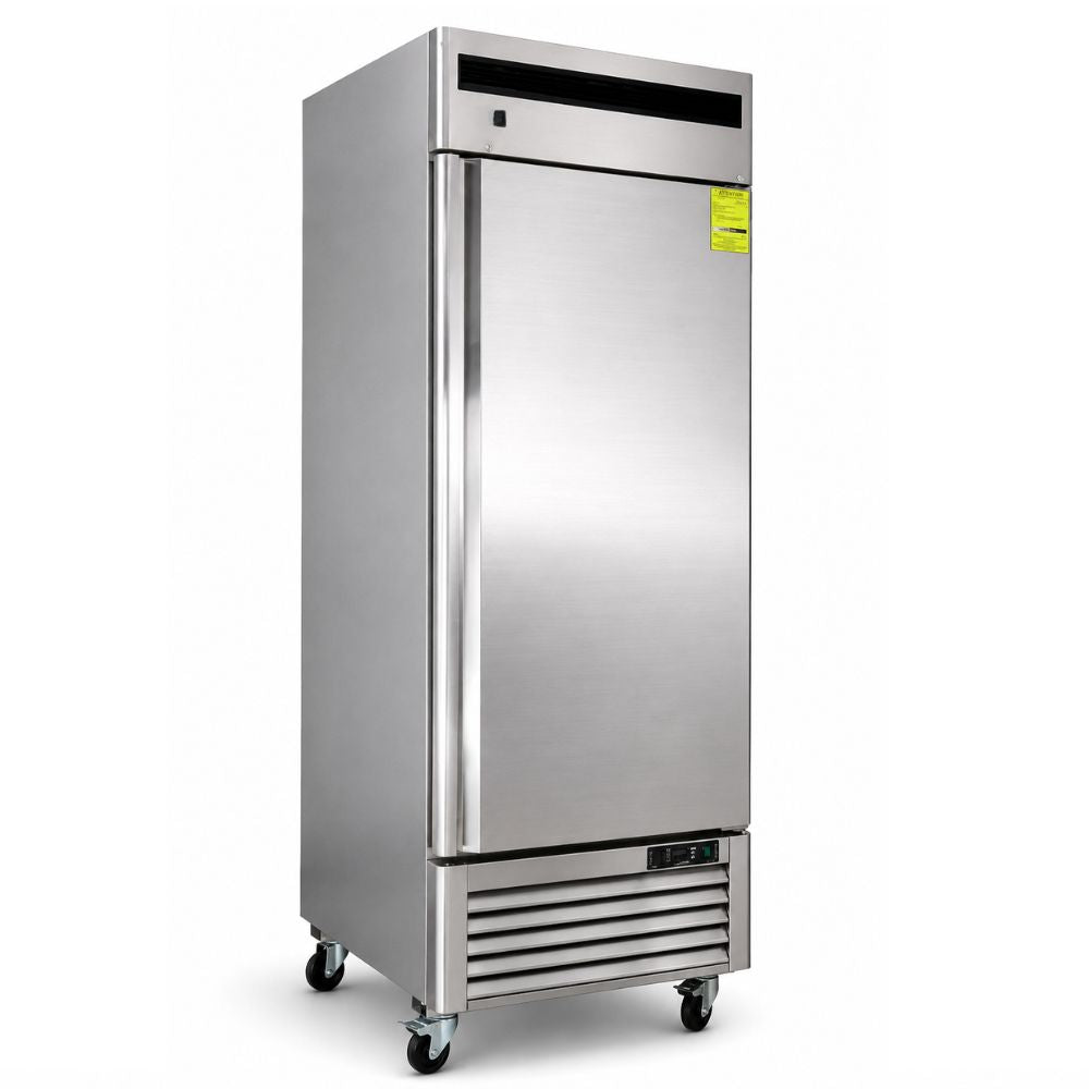CONGELADOR CRT 200-001-013 CVC211P | Congelador Vertical | 21 Pies Cúbicos | 1 Puerta Sólida | Acero Inoxidable | Cocina Industrial Carnicería Restaurante Supermercado Tienda Abarrotes Cocina Restaurante Industrial Comedor Tienda de Convivencia Cremeria Carniceria Congelar