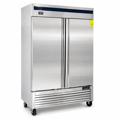 CONGELADOR CRT 200-001-014 CVC462P | Congelador Vertical | 46 Pies Cúbicos | Acero Inoxidable | Restaurante Cocina Industrial Carnicería Supermercado Tienda Abarrotes Cocina Restaurante Industrial Comedor Tienda de Convivencia Cremeria Carniceria Congelar