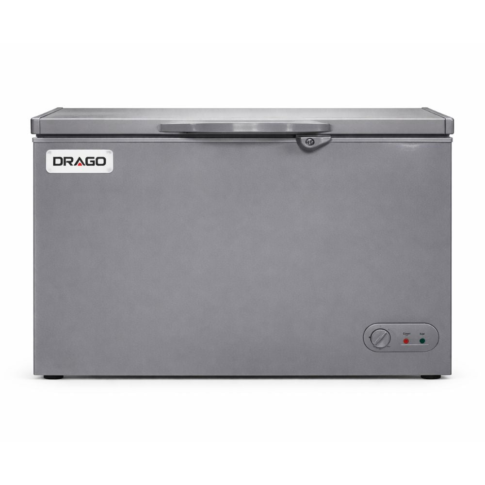 CONGELADOR ICEHAUS CTC-16-G | Congelador Horizontal Gris | 1 Tapa de Cofre | 15 Pies Cúbicos | Pescadería Heladería Carnicería | Congelador Horizontal de Cofre Exhibidor Comercial para Helados Paletas Nieves Acero Inoxidable Supermercado Heladería Paletería Cremería Tienda de Conveniencia