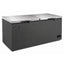 CONGELADOR ICEHAUS CTC-24-G | Congelador Horizontal Gris | 2 Tapas de Cofre | 23 Pies Cúbicos | Pescadería Heladería Carnicería | Congelador Horizontal de Cofre Exhibidor Comercial para Helados Paletas Nieves Acero Inoxidable Supermercado Heladería Paletería Cremería Tienda de Conveniencia