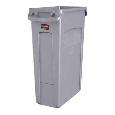 CONTENEDOR RUBBERMAID 1971258 | Contenedor de Residuos Línea Brute | 16 gal / Gris | Cocina Restaurante Limpieza