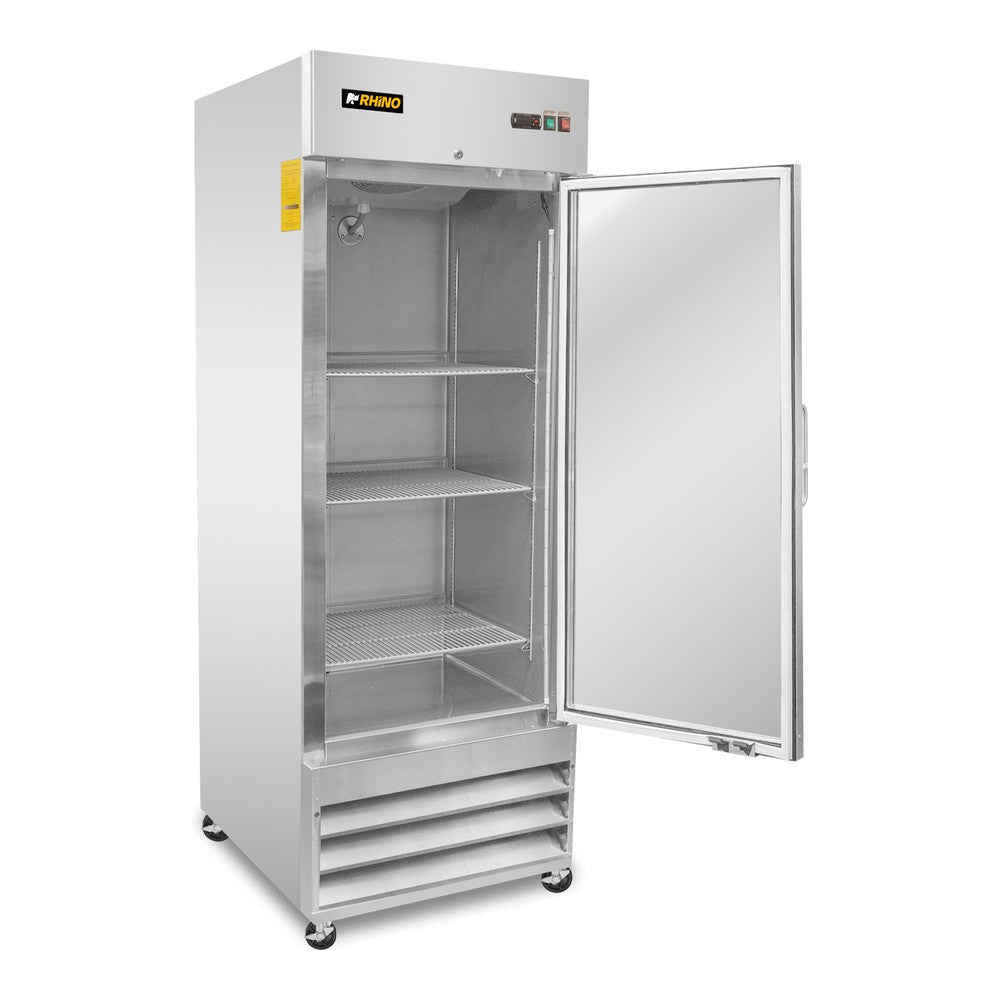 CONGELADOR RHINO CONVECRI-23 | Congelador Vertical | 1 Puerta Cristal | Capacidad 21 Pies Cúbicos | Acero Inoxidable | Restaurante Supermercado Carnicería