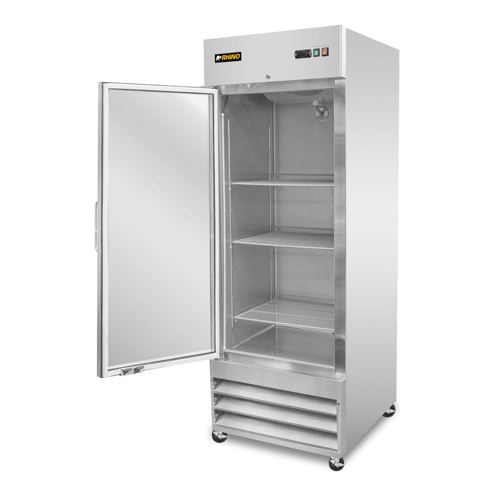CONGELADOR RHINO CONVECRI-23 | Congelador Vertical | 1 Puerta Cristal | Capacidad 21 Pies Cúbicos | Acero Inoxidable | Restaurante Supermercado Carnicería
