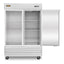 CONGELADOR RHINO CONVECRI-47 | Congelador Vertical | 2 Puertas Cristal | Capacidad 41 Pies Cúbicos | Acero Inoxidable | Restaurante Supermercado Carnicería