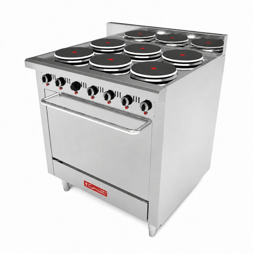 CORIAT EC-6-HG-E MASTER PREMIUM | Estufa | 6 Quemadores | Horno | Eléctrico | Acero Inoxidable | Bistró Restaurante Local | Estufa Maestra Multifuncional Parrilla Plancha Horno Freidor Gratinador a Gas Acero Inoxidable Restaurante Cocina Industrial Fonda Cenaduría Comedor Industrial.