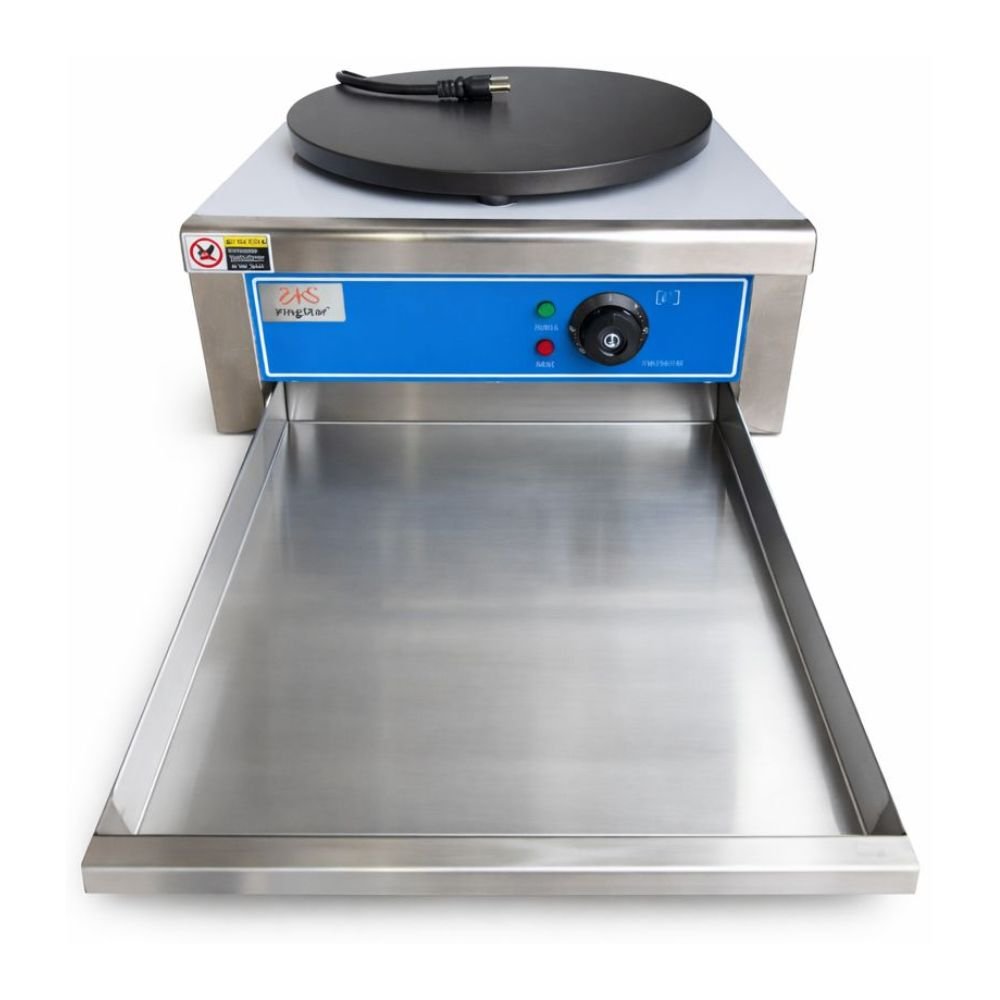 CREPERA KINGSTAR SUZETTE E | Máquina Crepera | Eléctrica | 1 Plato | Restaurante Cafetería Negocio | Crepera Plancha para Crepas Creps Crepe a Gas Eléctrica Comercial Acero Inoxidable Crepería Restaurante Cafetería Negocio Locales Eventos