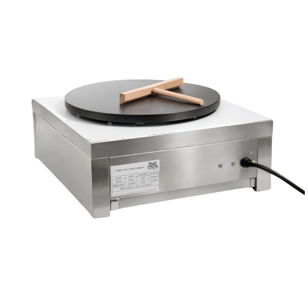 CREPERA KINGSTAR SUZETTE E | Máquina Crepera | Eléctrica | 1 Plato | Restaurante Cafetería Negocio | Crepera Plancha para Crepas Creps Crepe a Gas Eléctrica Comercial Acero Inoxidable Crepería Restaurante Cafetería Negocio Locales Eventos