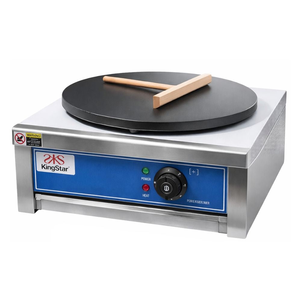 CREPERA KINGSTAR SUZETTE E | Máquina Crepera | Eléctrica | 1 Plato | Restaurante Cafetería Negocio | Crepera Plancha para Crepas Creps Crepe a Gas Eléctrica Comercial Acero Inoxidable Crepería Restaurante Cafetería Negocio Locales Eventos