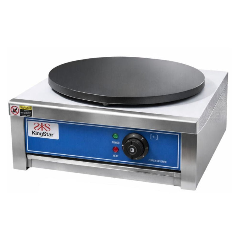 CREPERA KINGSTAR SUZETTE E | Máquina Crepera | Eléctrica | 1 Plato | Restaurante Cafetería Negocio | Crepera Plancha para Crepas Creps Crepe a Gas Eléctrica Comercial Acero Inoxidable Crepería Restaurante Cafetería Negocio Locales Eventos