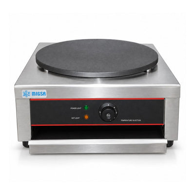Crepera Migsa EM-1, crepera sencilla, en acero inoxidable.