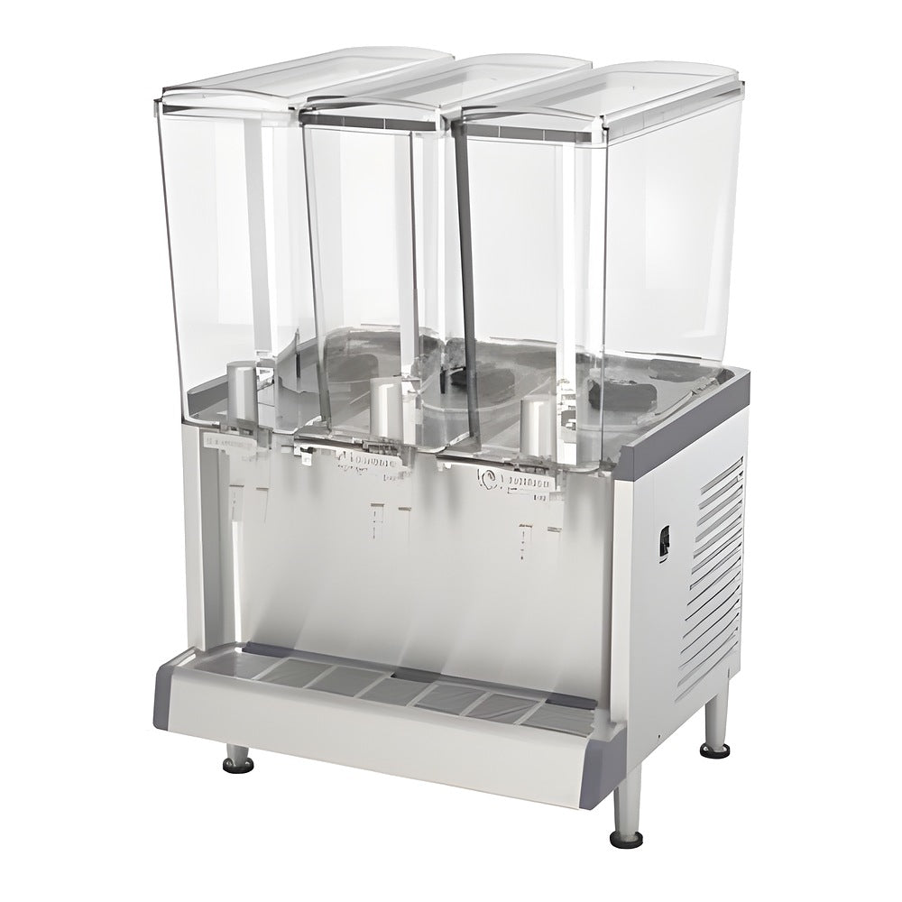 Dispensador de Bebidas Crathco CS3L16, charola evita escurrimientos, en acero inoxidable.