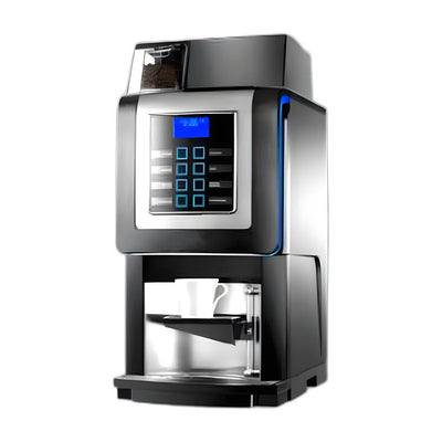 CAFETERA SUPERAUTOMÁTICA DE CAFÉ GRINDMASTER KORINTO PRIME | Percoladoras | Eléctrico | Cafetería Restaurante Oficina | Cafetera Industrial Percoladora de Café Comercial de Filtro por Lotes Espresso Acero Inoxidable Cafetería Restaurante Oficina Hotel Convenciones