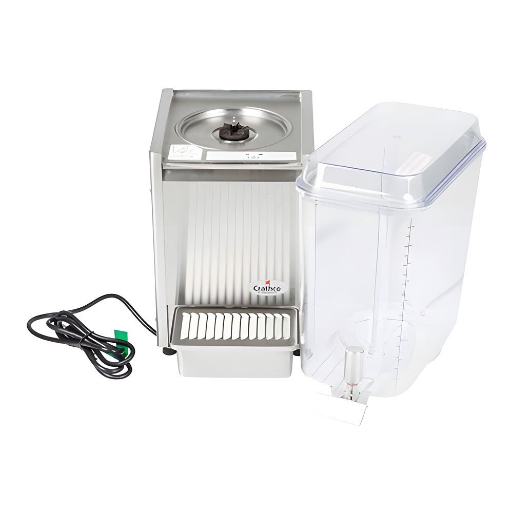 Dispensador de Bebidas Crathco D15-4, charola evita escurrimientos, en acero inoxidable.