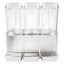 Dispensador de Bebidas Crathco D35-4, charola evita escurrimientos, en acero inoxidable.