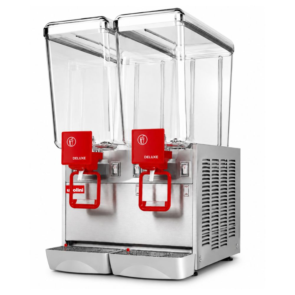 DESPACHADOR DE BEBIDAS EUROQUIP D20/2 | Despachador de Bebidas 2 Depositos 20 Litros | Hotel Buffet Catering | Dispensador de Bebidas Frías de Jugos Aguas Frescas Surtidor Vitrolero Acero Inoxidable Restaurante Cafetería Autoservicio Buffet Eventos Tienda de Conveniencia