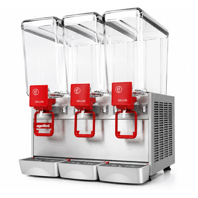 DESPACHADOR DE BEBIDAS EUROQUIP D20/3 | Despachador de Bebidas 3 Depósitos 20 Litros | Restaurante Cafetería Bares | Dispensador de Bebidas Frías de Jugos Aguas Frescas Surtidor Vitrolero Acero Inoxidable Restaurante Cafetería Autoservicio Buffet Eventos Tienda de Conveniencia