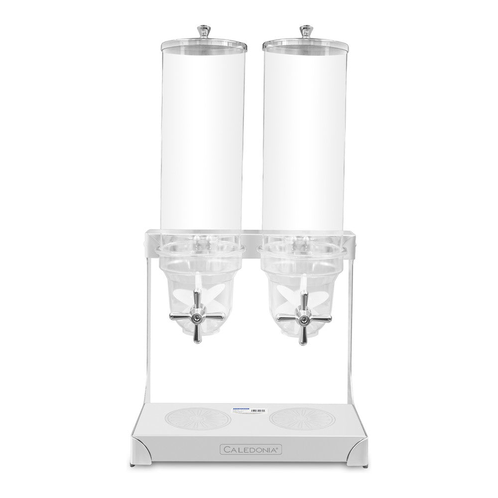 DISPENSADOR DE CEREALES RHINO DISCER-7 | Dispensador de Cereales | Capacidad 7 L | Acero Inoxidable y Policarbonato | Hotel Buffet Cafetería
