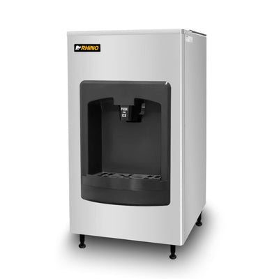 DISPENSADOR DE HIELO RHINO DISHI-60 | Dispensador de Hielo | Capacidad de Almacenamiento 60 kg | Cocina Industrial Hotel Restaurantes Refrigerar Congelar Cocina Comedor Cocina Industrial Conservar Fabricar Bar Restaurante Oficina 