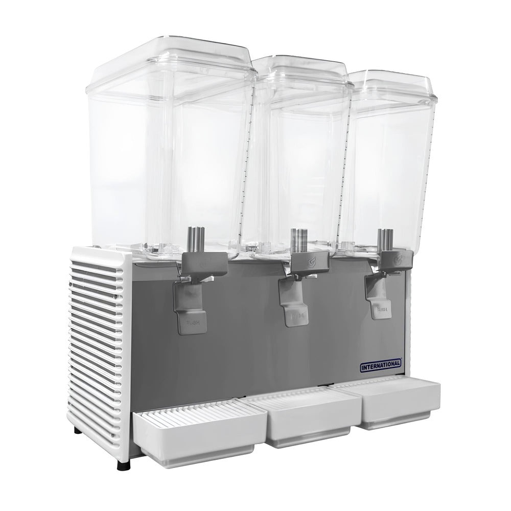 Dispensador International D354VECA, dispensador de bebidas, en acero inoxidable.