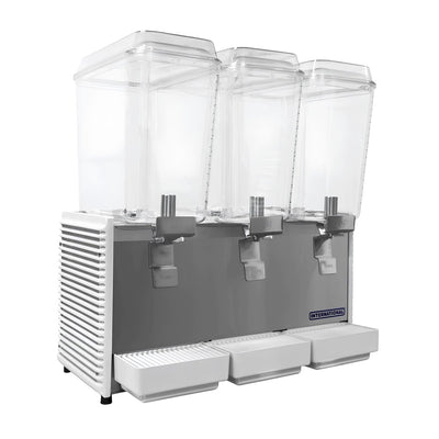 Dispensador International D354VECA, dispensador de bebidas, en acero inoxidable.