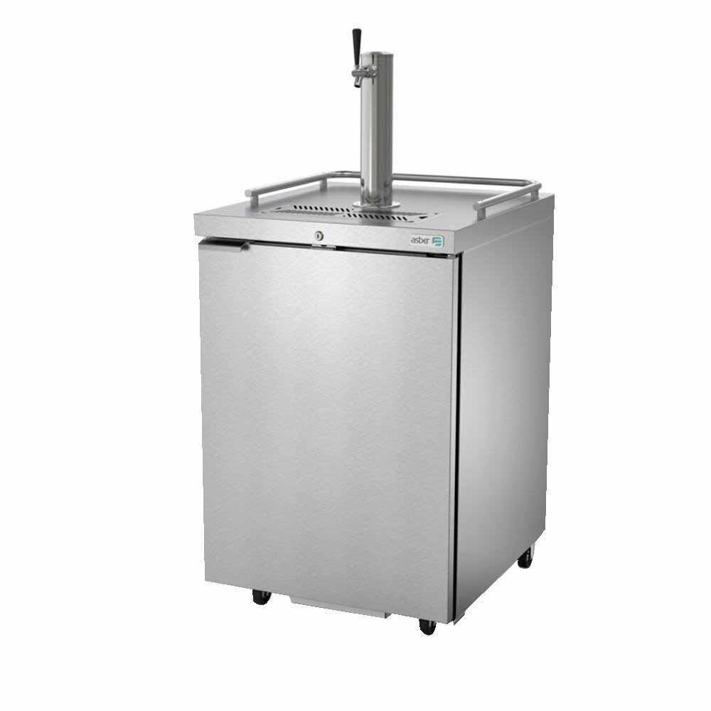 DISPENSADOR ASBER ADDC-23 HC/S-HC | Dispensador Refrigerado de Cerveza | Eléctrico | Acero Inoxidable | 1 Puerta | 1 Torre | 1 Grifo | Cervecería Bar Pubs | Eventos Corporativos Estadio Eventos Deportivos Bodas Antro Celebraciones Fiestas 