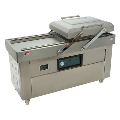 Empacadora al Vacío Migsa DZQ-6002SA, alimentos vegetales jugos, en acero inoxidable.
