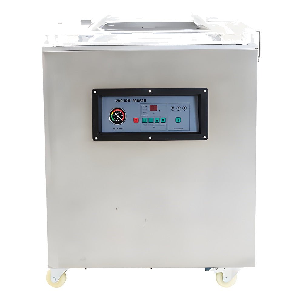 Empacadora al Vacío Migsa DZQ-600B (con Gas), carnes legumbres, en acero inoxidable.