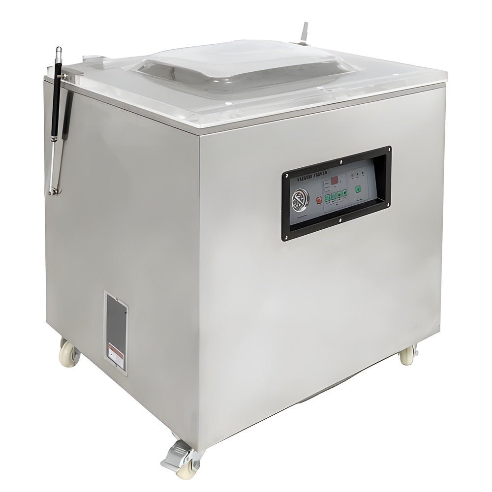Empacadora al Vacío Migsa DZQ-800B, 83 x 64 x 99 cm, en acero inoxidable.