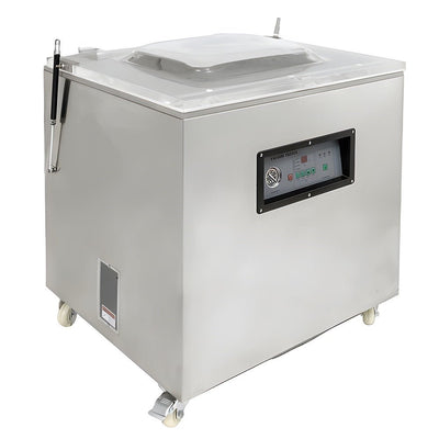 Empacadora al Vacío Migsa DZQ-800B (con Gas), carnes legumbres, en acero inoxidable.