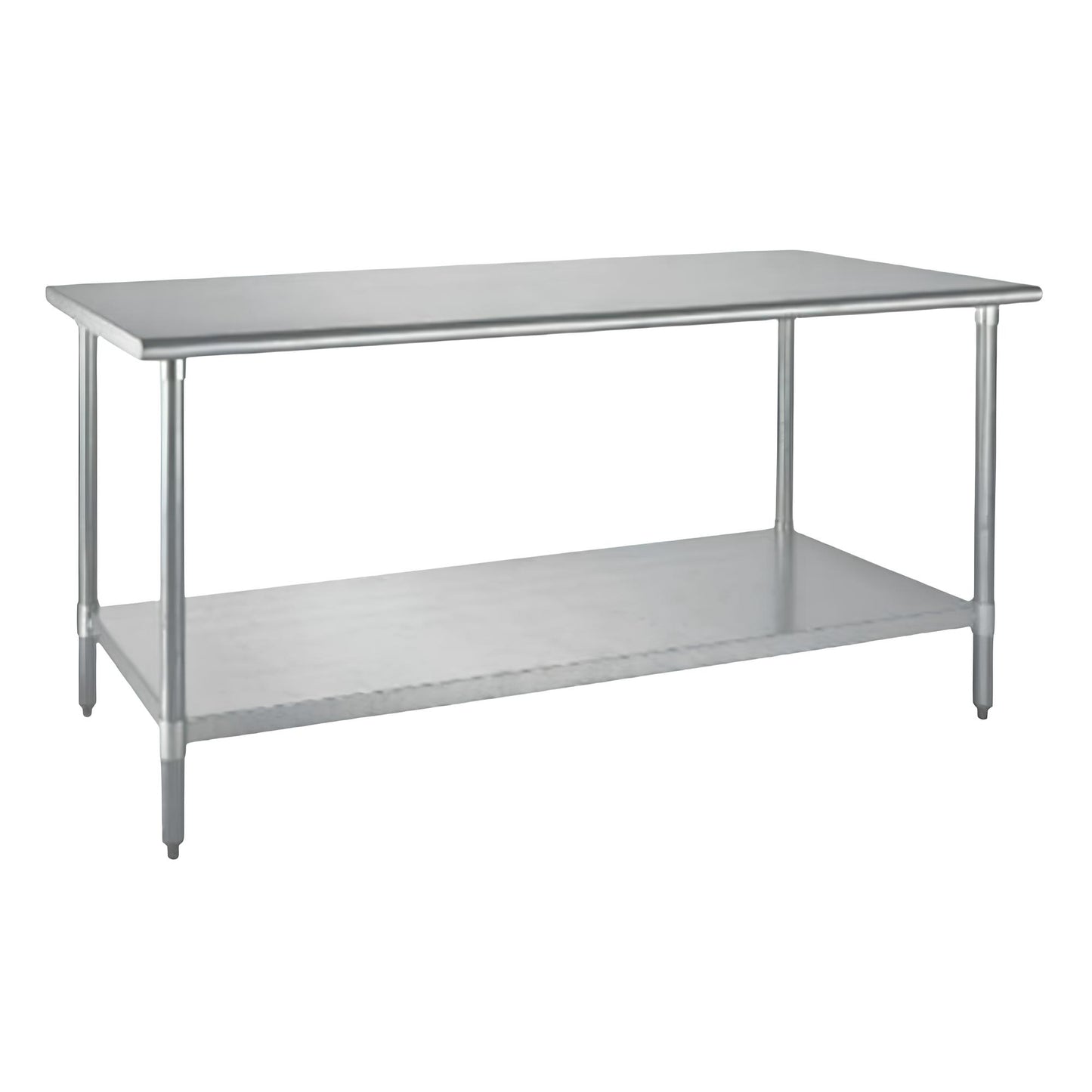 King MTI-200 Mesa Trabajo Isla 2 Mt  200 x 70 x 90 cm Acero Inoxidable Restaurantes Cocinas Económicas Profesionales Comerciales Fondas Banquetes Cafeterías Preparación Alimentos Comida Food Truck Bares Hoteles Panaderías Herramienta