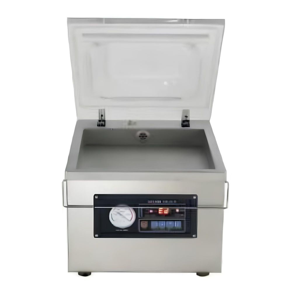EMPACADORA AL VACIO MIGSA DZ-260P | Empacadora al Vacío Barra Selladora 26 x 8 cm | Acero Inoxidable | para Líquidos Alimentos Sopas Guisos Adobos Comida Alimentos Carne Pescado Restaurante Comercio Supermercado
