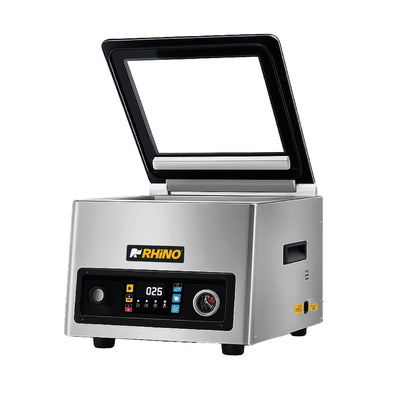 EMPACADORA RHINO EVAC-4P | Empacadora al Vacío | Barra de Sellado: 270 x 15 mm | Solidos Líquidos Polvos Restaurante Cocina Industrial Carnicería Hotelería Negocio