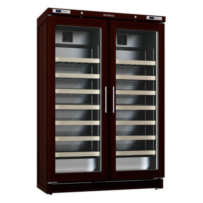 ENFRIADOR INFRICO EVV200MX | Enfriador de Vinos | 200 Botellas | 12.3 Pies Cúbicos | Madera Acero | Restaurante Negocio Congelar Cocina Comedor Cocina Industrial Conservar