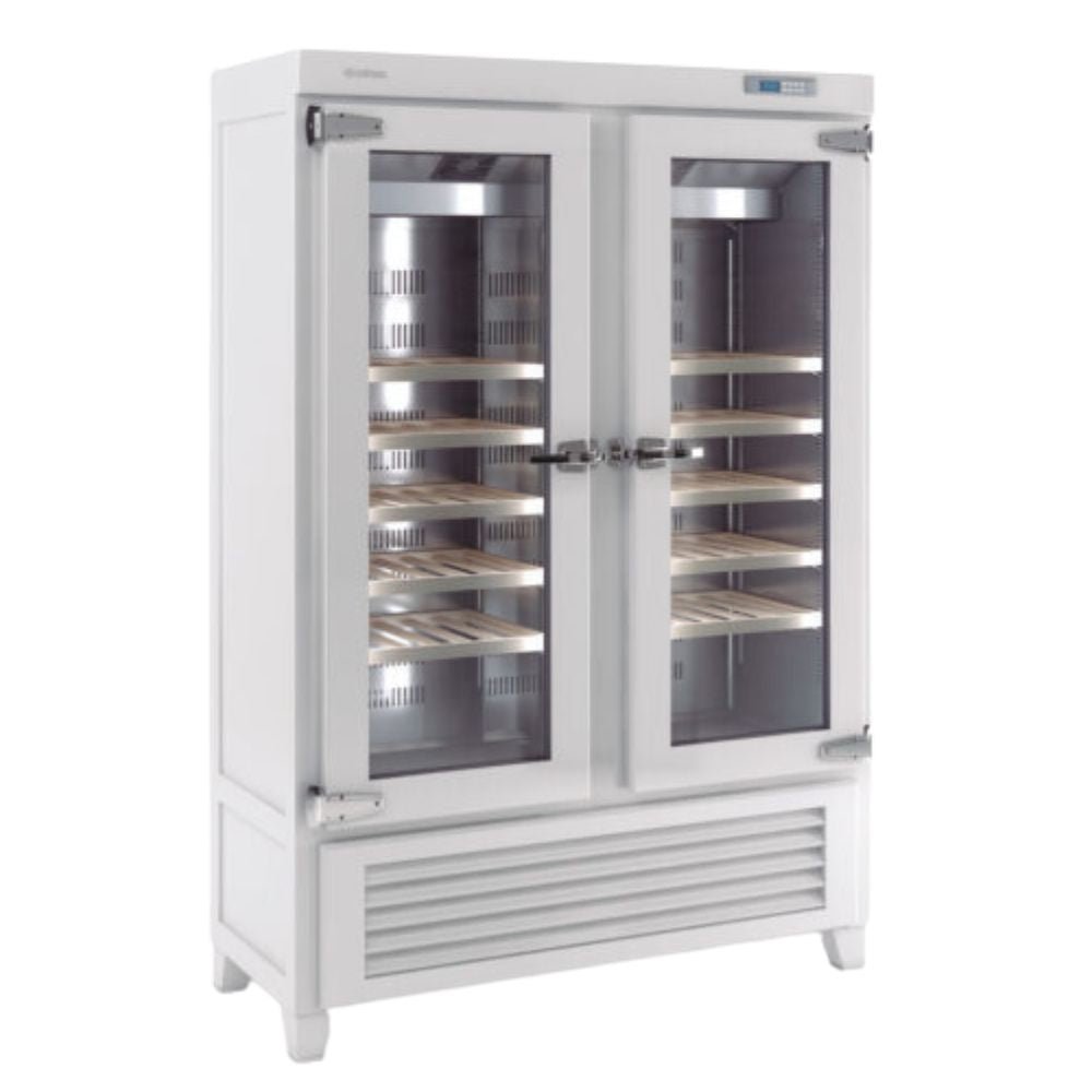 ENFRIADOR INFRICO EVV49R2G | Enfriador de Vinos | 180 Botellas | 22.6 Pies Cúbicos | Madera Acero | Restaurante Negocio Refrigerar Congelar Cocina Comedor Cocina Industrial Conservar