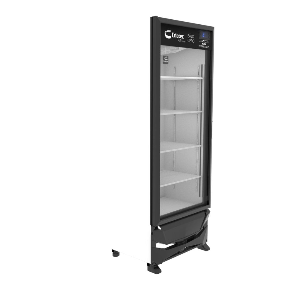 Enfriador Criotec CVZ-19, enfriador vertical bajo cero de 1 puerta de cristal.