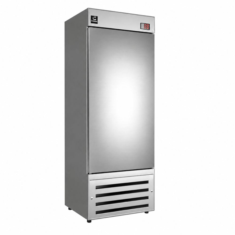 ENFRIADOR CRIOTEC FSM-19 HC 400100-1319 | Enfriador Vertical | 1 Puerta Sólida | 19.5 Pies Cúbicos | Acero Inoxidable | Tiendas de conveniencia Minisúpers Supermercados Abarrotes Farmacias Cafeterías Panaderías Pastelerías Restaurantes Fondas Taquerías Pizzerías Hamburgueserías Bares Hoteles Tiendas de bebidas Dulcerías Gasolineras Comedores industriales Tiendas de autoservicio.