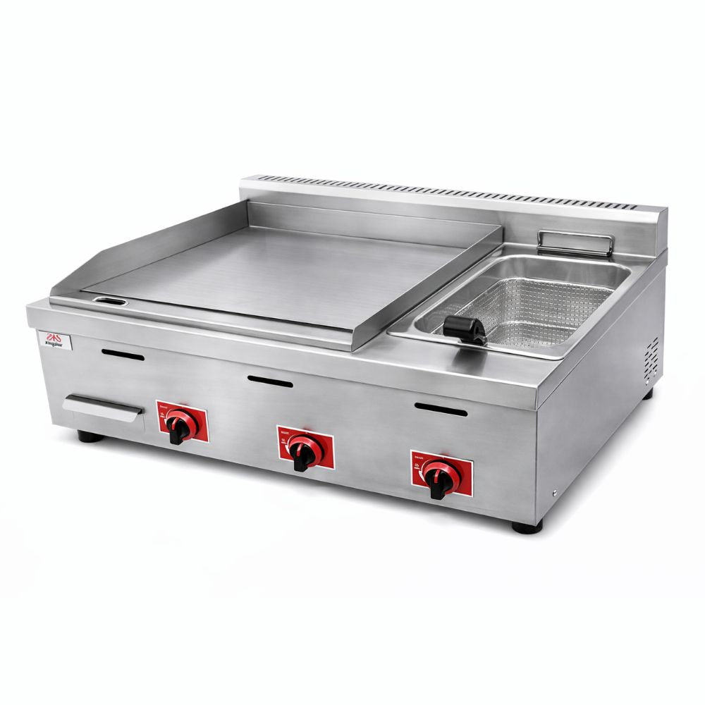 EQUIPO MIXTO KINGSTAR EMPFKG | Plancha y Freidora | Gas | Restaurante Comida Rápida Cocinas Fondas Restaurantes Cenadurias Comedores Industriales Preparación de Alimentos Cocción 