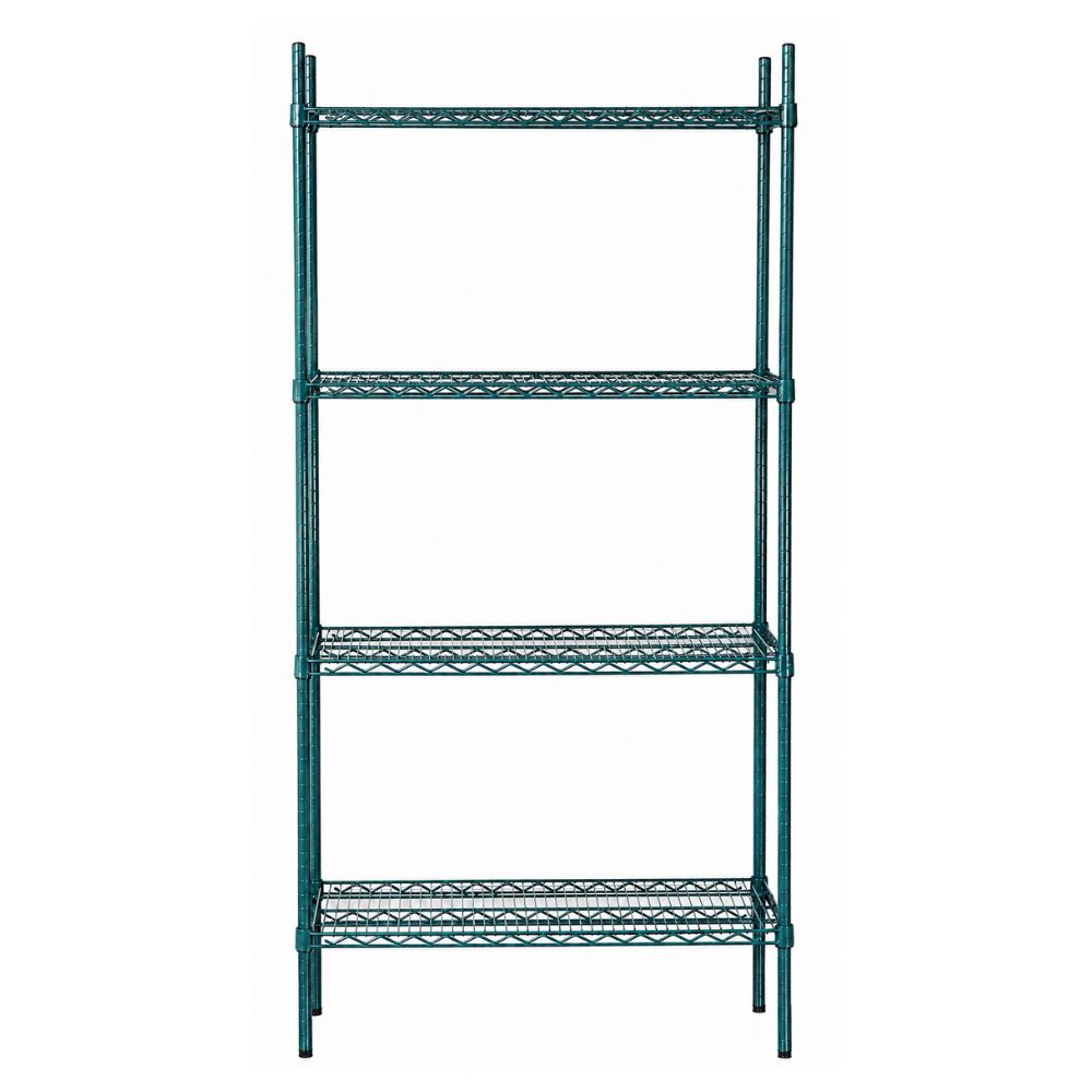 ESTANTERIA EDENOX ED 1836 | Estantería Epóxica de 36” | 4 Estantes | Cocina Restaurante Organización Restaurantes Cocina Panaderias Banquetes Comedores Alimentos Industriales Conservar Guardar Empilar Organizar