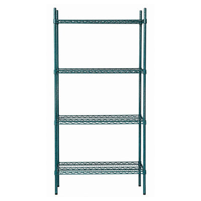 ESTANTERIA EDENOX ED 1836 | Estantería Epóxica de 36” | 4 Estantes | Cocina Restaurante Organización Restaurantes Cocina Panaderias Banquetes Comedores Alimentos Industriales Conservar Guardar Empilar Organizar