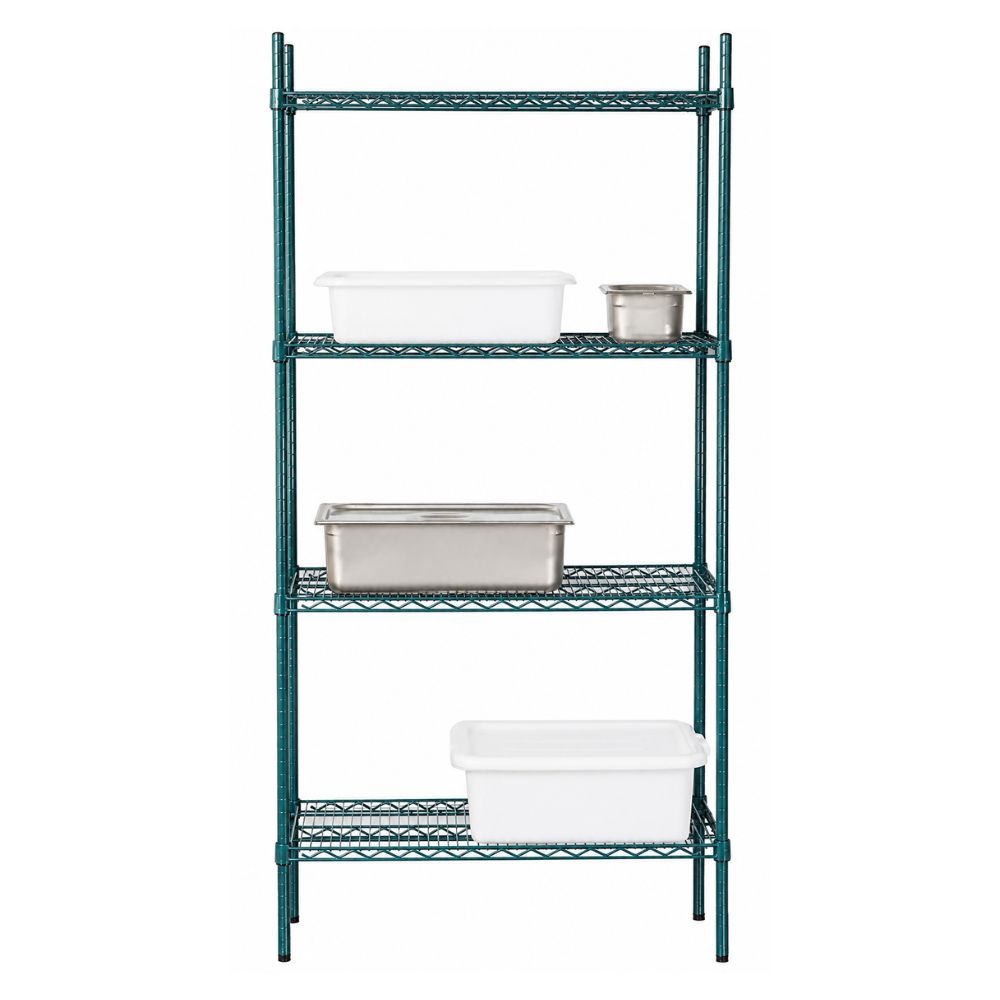 ESTANTERIA EDENOX ED 1836 | Estantería Epóxica de 36” | 4 Estantes | Cocina Restaurante Organización Restaurantes Cocina Panaderias Banquetes Comedores Alimentos Industriales Conservar Guardar Empilar Organizar