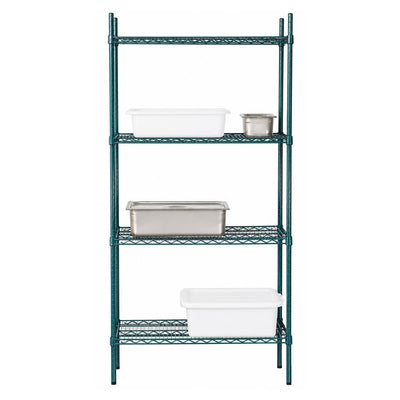 ESTANTERIA EDENOX ED 1836 | Estantería Epóxica de 36” | 4 Estantes | Cocina Restaurante Organización Restaurantes Cocina Panaderias Banquetes Comedores Alimentos Industriales Conservar Guardar Empilar Organizar