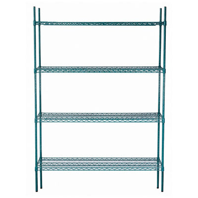 ESTANTERIA EDENOX ED 1848 | Estantería Epóxica de 48” | 4 Estantes | Cocina Restaurante Organización Restaurantes Cocina Panaderias Banquetes Comedores Alimentos Industriales Conservar Guardar Empilar Organizar