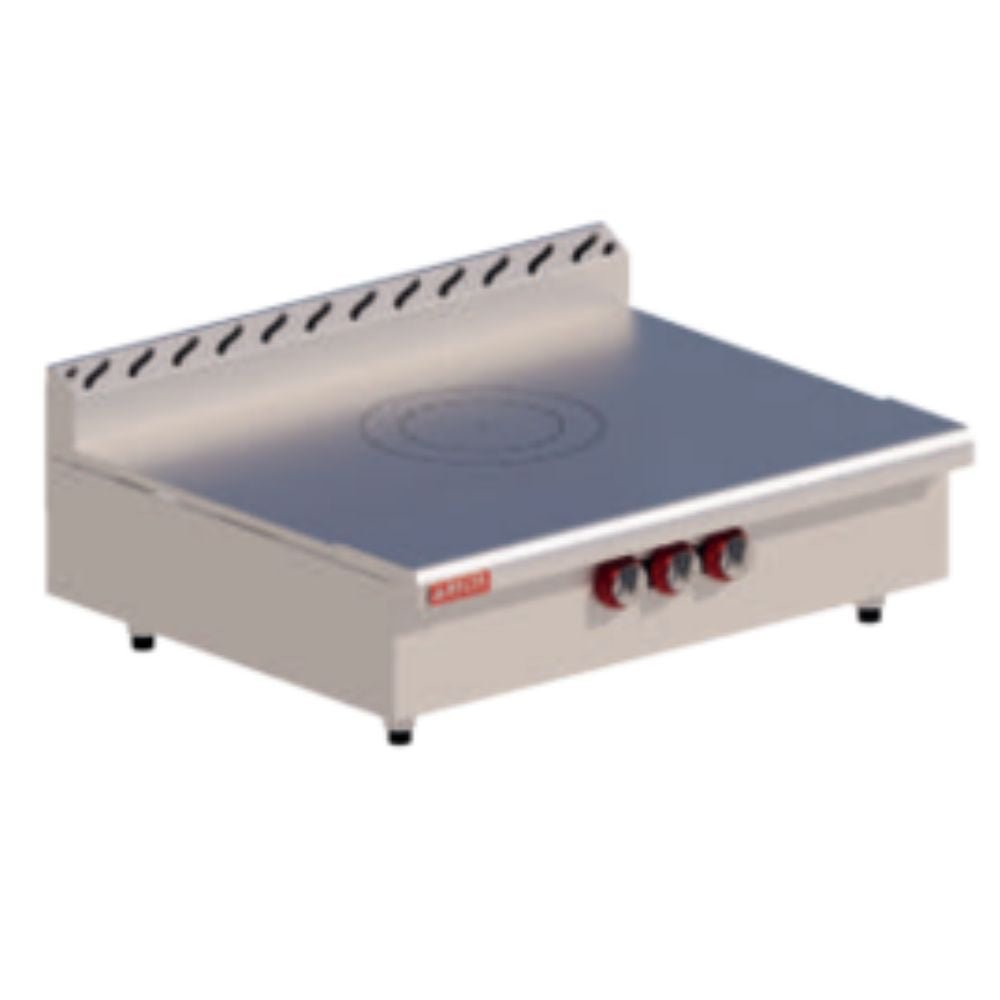 ESTUFA DELTA 3-PF-H TOP | Estufa con Plancha Francesa | Gas | Quemador Triple Concéntrico | Acero Inoxidable | Cocina Industrial Restaurante Cocinas Fondas Restaurantes Cenadurias Comedores Industriales Preparación de Alimentos Cocción 