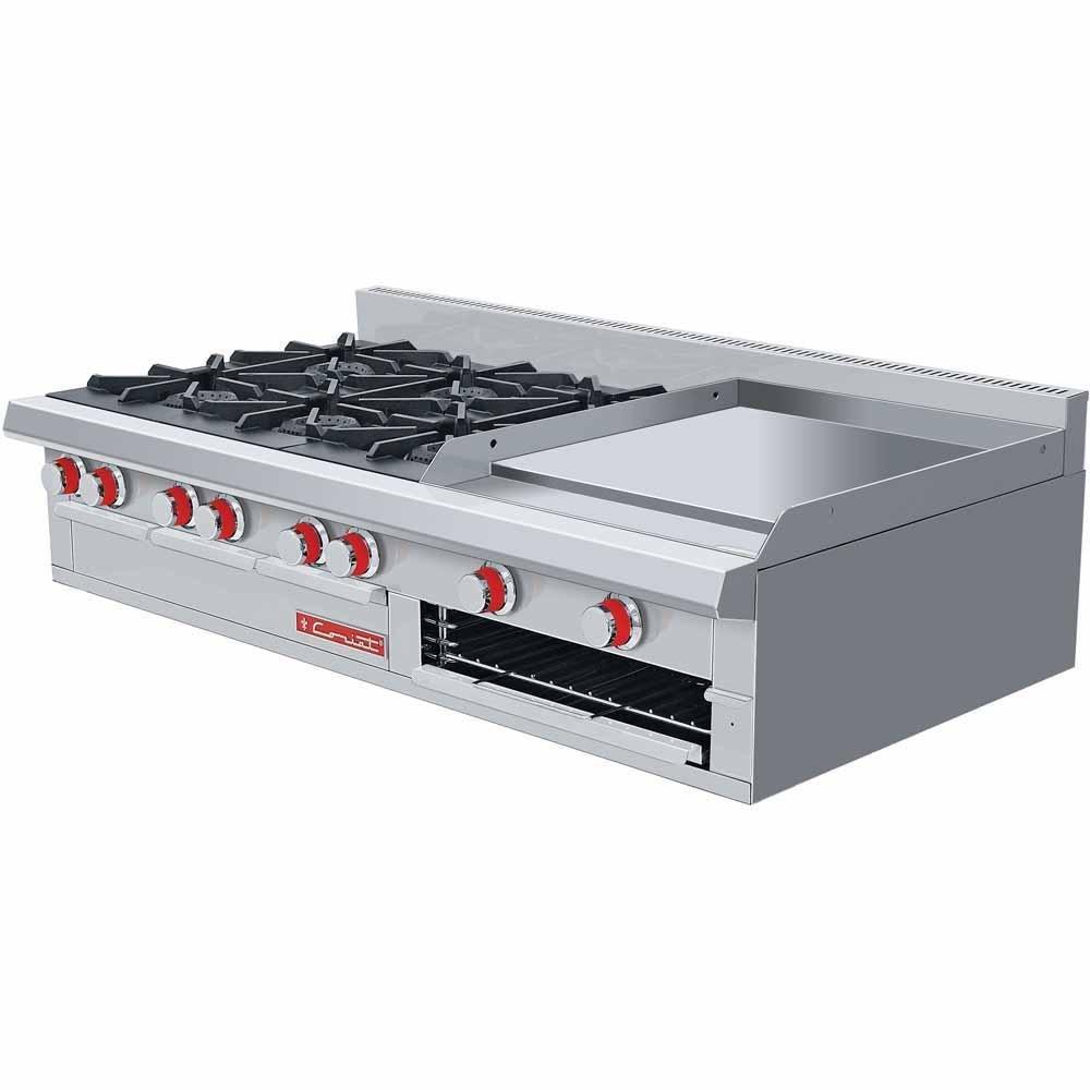 ESTUFA CORIAT EC-6-GRILL DE MESA MASTER | Estufa | 6 Quemadores | Plancha | Gas | Hotel Restaurante Comedor Hotel Comedor Industrial Cocinas Fondas Restaurantes Cenadurías Comedores Industriales Preparación de Alimentos Cocción.