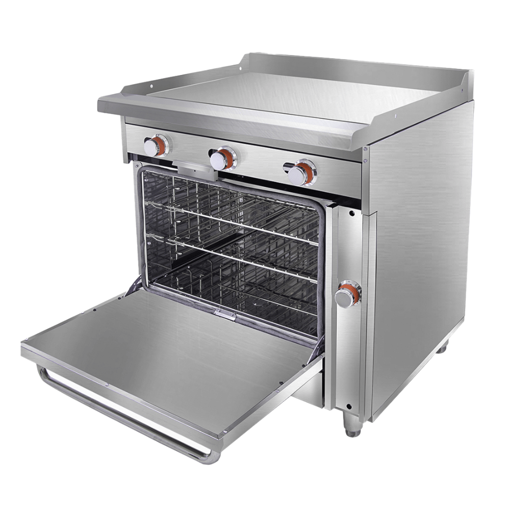ESTUFA CORIAT EC-HG-GRILL HD | Estufa con Horno y Plancha | Gas | Lámina Acero Inoxidable | Restaurante Hotel Pastelería