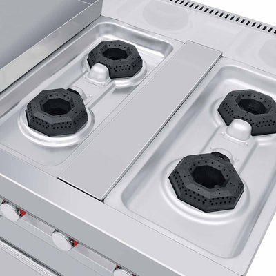 ESTUFA CORIAT MULTICHEF MASTER TURBO DE PISO | Estufa | 4 Quemadores | Plancha | Freidora | Horno | Gas | Hotel Restaurante Comedor Hotel Industrial Cocinas Fondas Restaurantes Cenadurías Comedores Industriales Preparación de Alimentos Cocción.